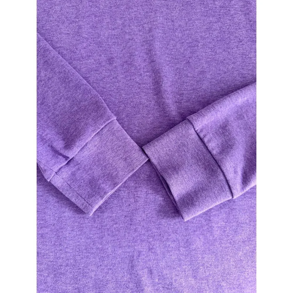 Polo Ralph Lauren Men's Polo Shirt Long Sleeve Embroidered Logo Purple Size M